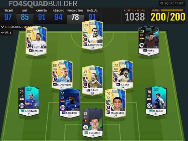 Team color chelsea