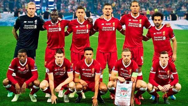 Các cầu thủ Liverpool năm 2018