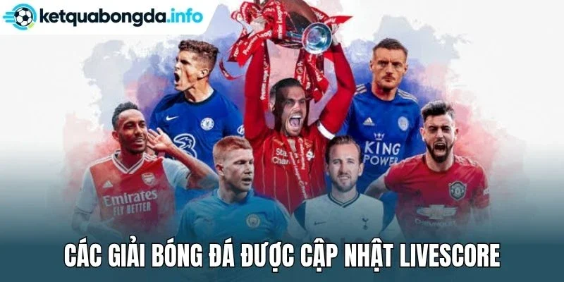Các giải bóng đá được cập nhật livescore