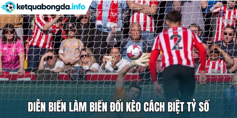 Diễn biến làm biến đổi kèo cách biệt tỷ số