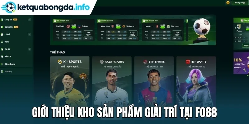 Giới thiệu kho sản phẩm giải trí tại Fo88